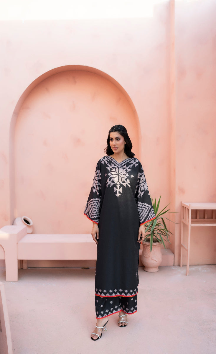 Shahnoor - Stitched 3 Pcs - Kala Jora