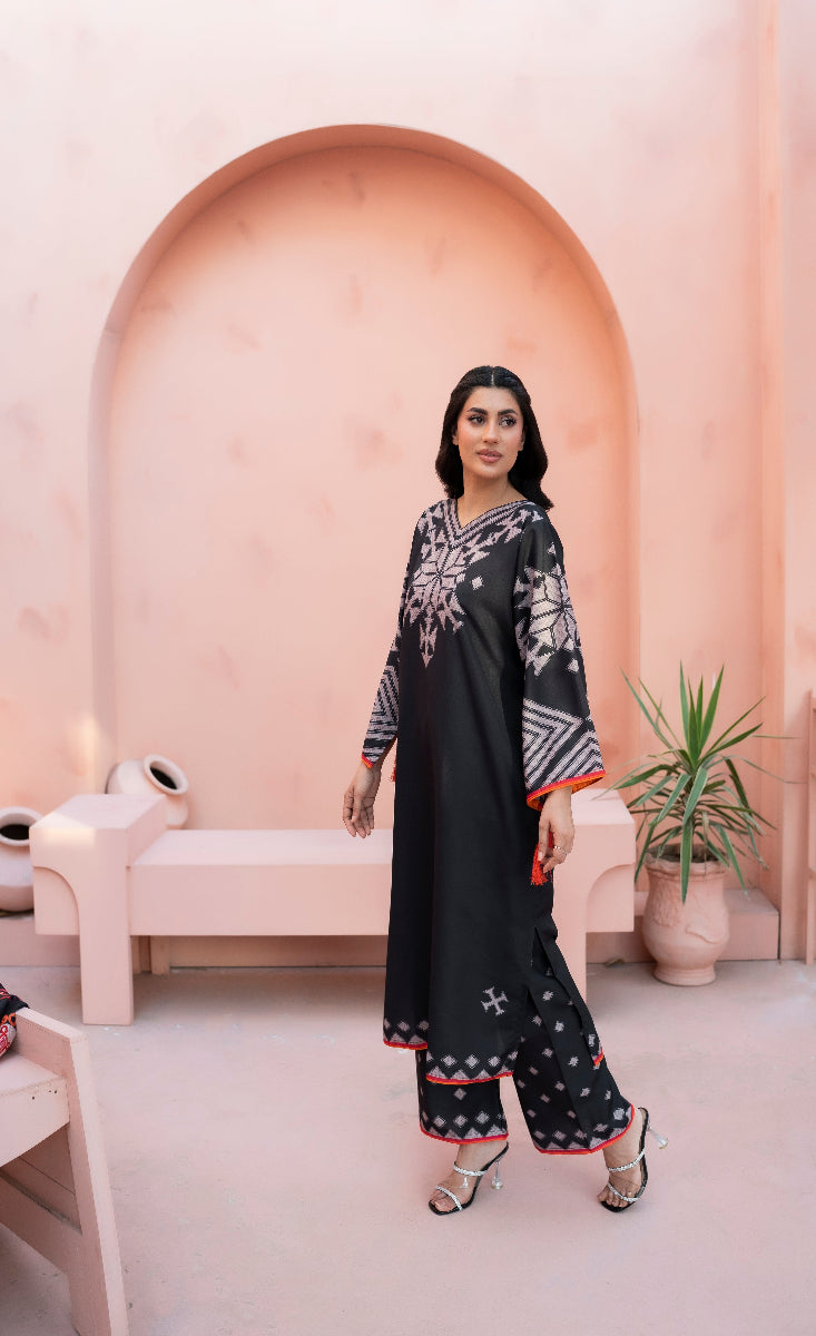 Shahnoor - Stitched 3 Pcs - Kala Jora