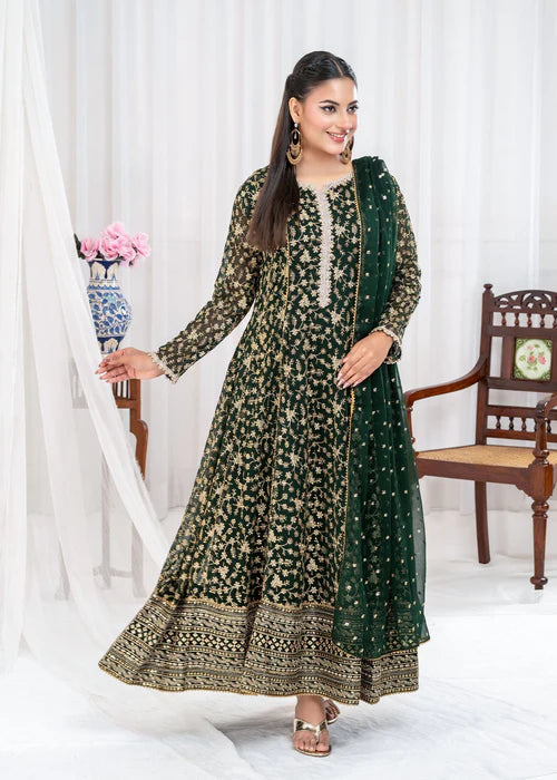 SAWARIYA - BOTTLE GREEN - Ayesha's Closet