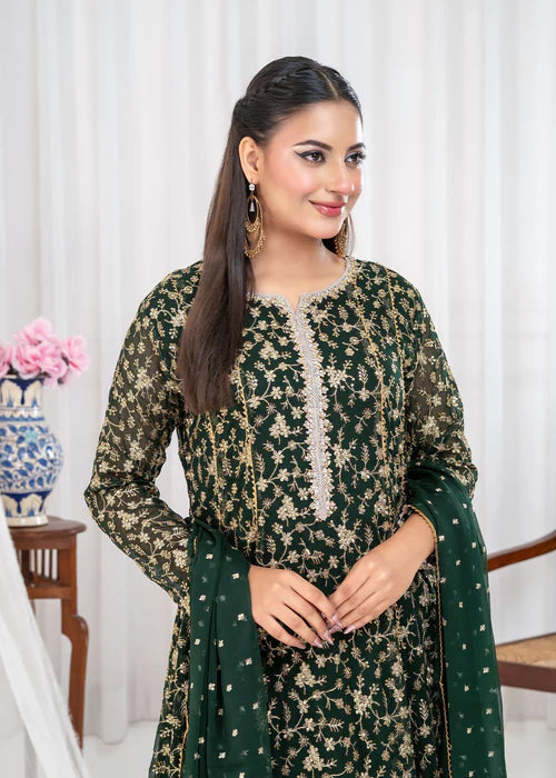 SAWARIYA - BOTTLE GREEN - Ayesha's Closet