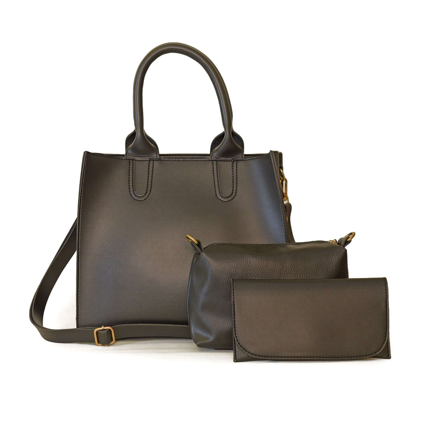 Vista 3 Pcs Black Handbag - Bag X