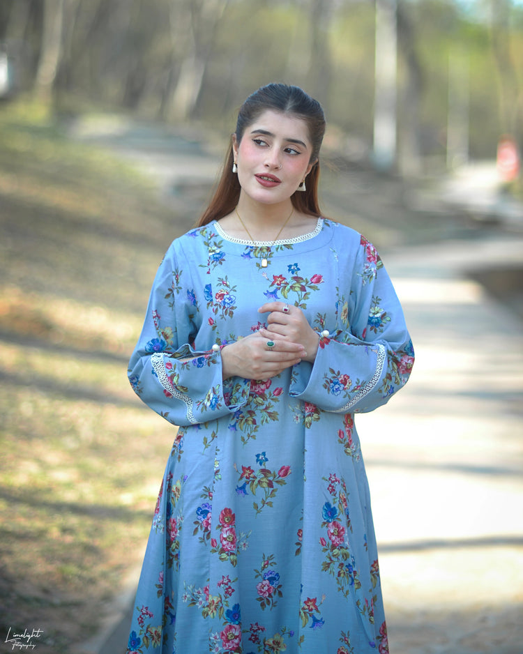 Emboidered Cotton 2 Piece - Urban Cut