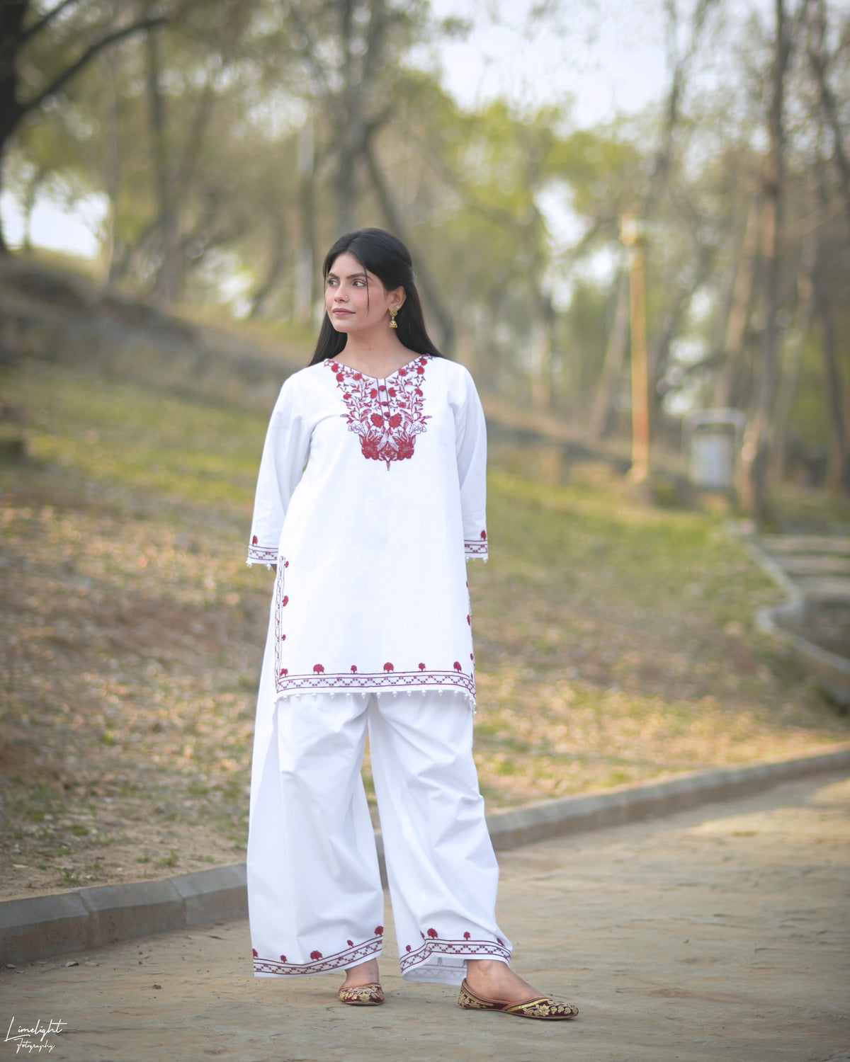 Embroidered 2-Piece Co-Ord Set - Urban Cut