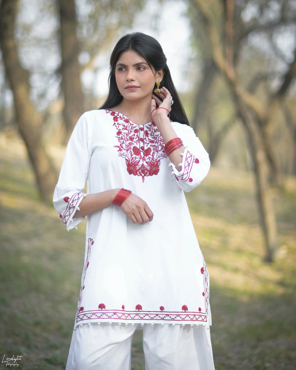 Embroidered 2-Piece Co-Ord Set - Urban Cut