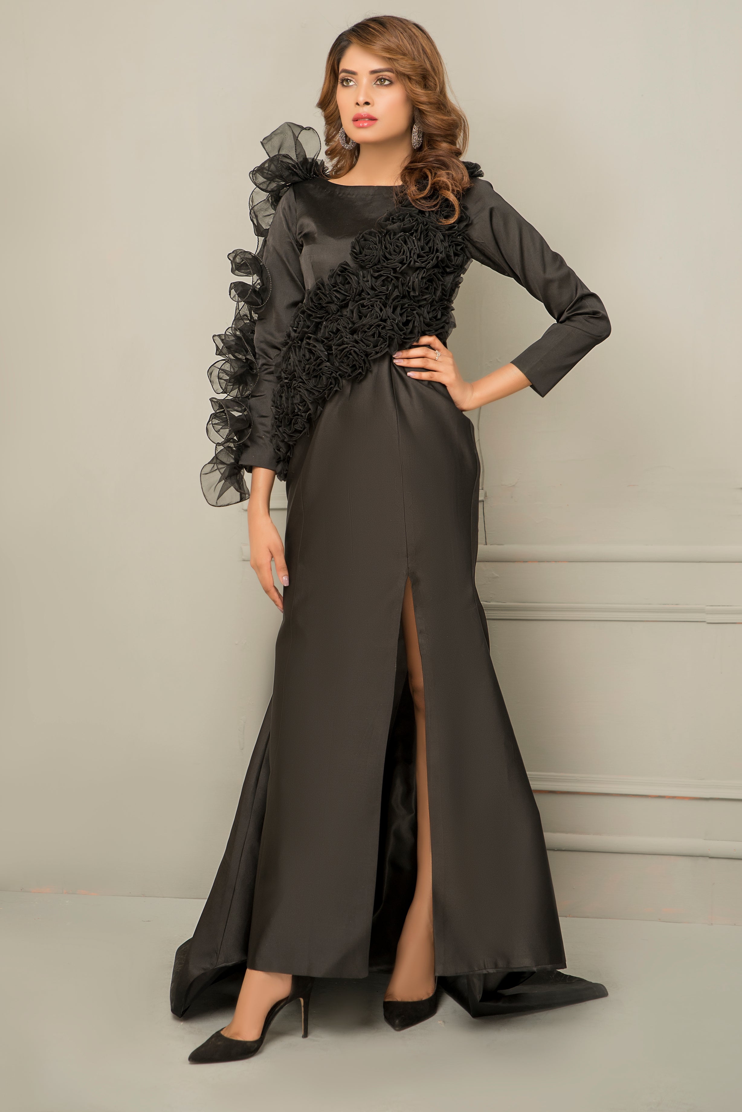 Smoked Pattern Dress - SYAH