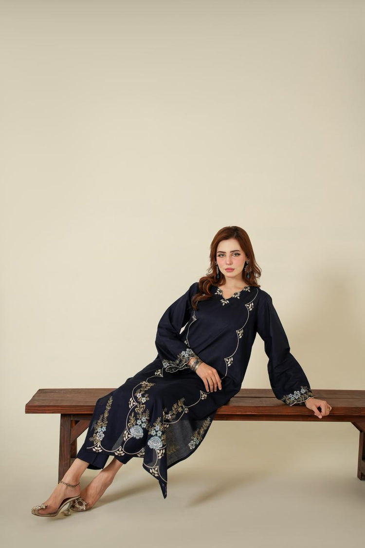 Navy Floral