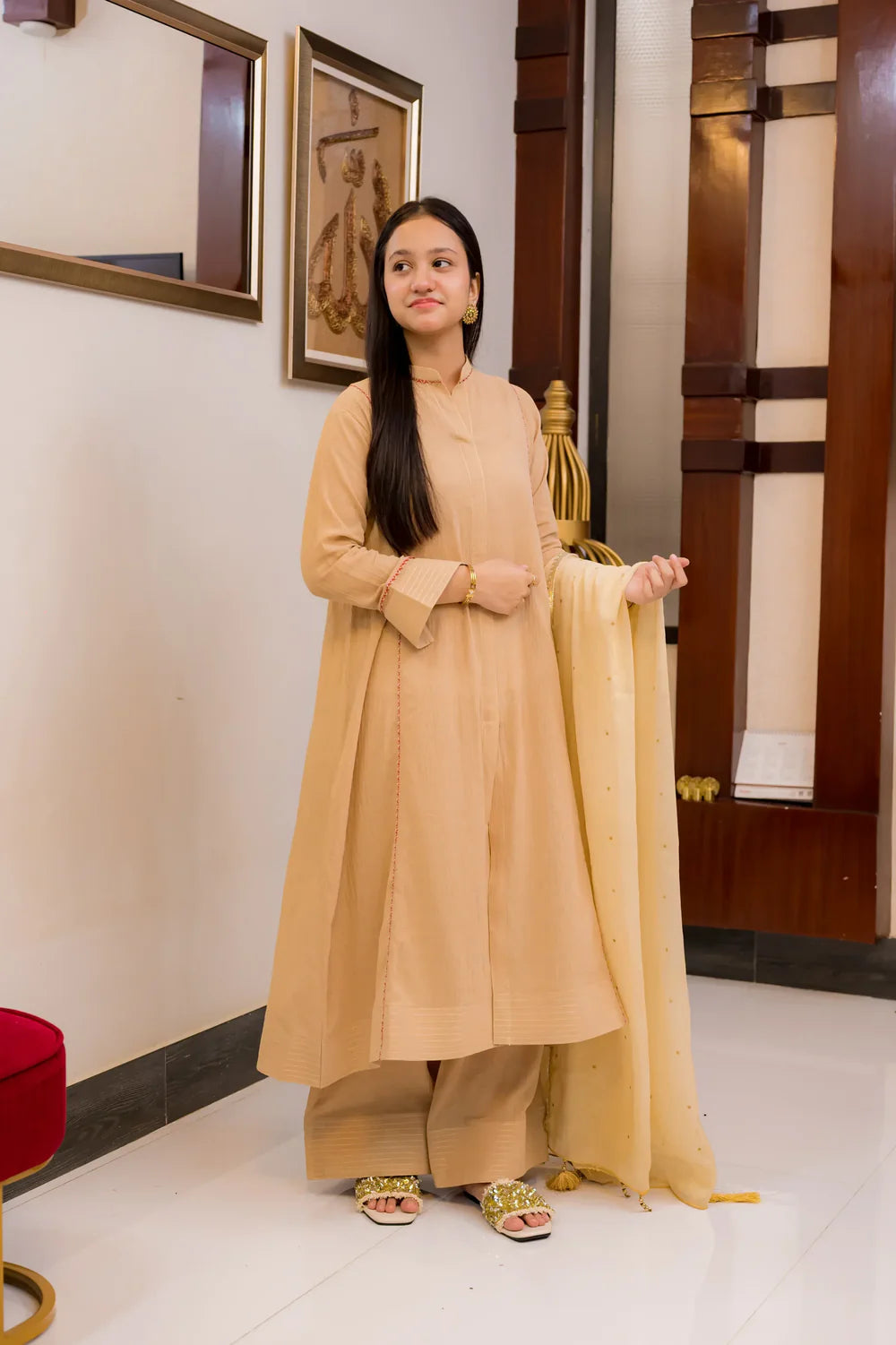 Long Pattern Cotton Crush 2 Piece Suit - Shadeforteen