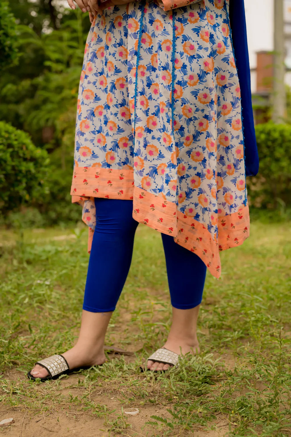 Cotton Crape Floral 3 Piece Air Line Shirt - Shadeforteen