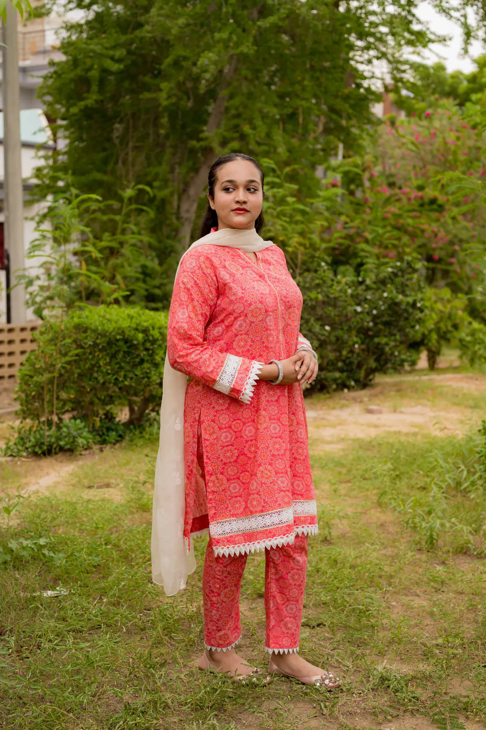 Floral Digital Print 2 Piece Lawn - Shadeforteen