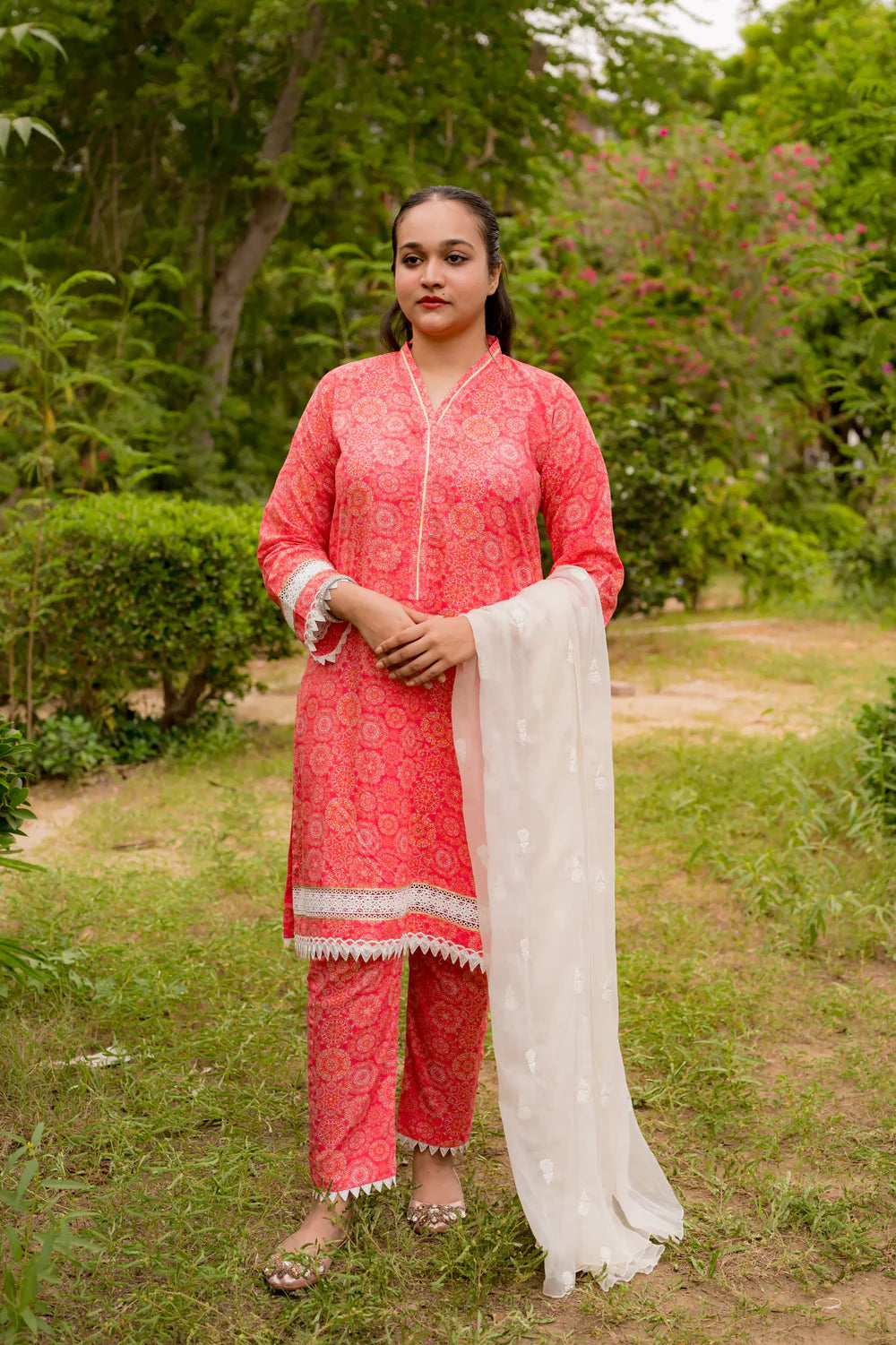Floral Digital Print 2 Piece Lawn - Shadeforteen