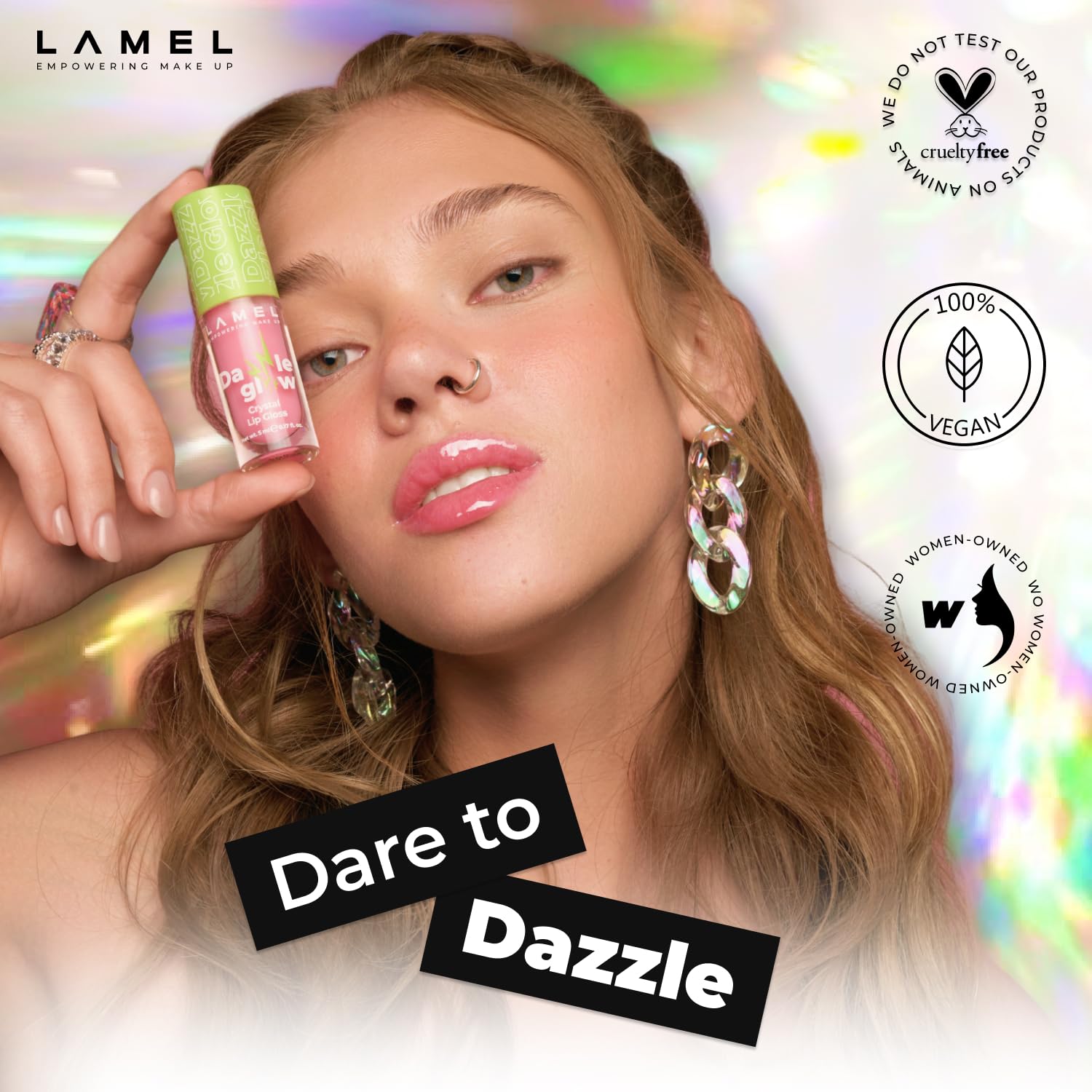 LAMEL Dazzle Glow Lip Gloss 401 Blossom 5ml