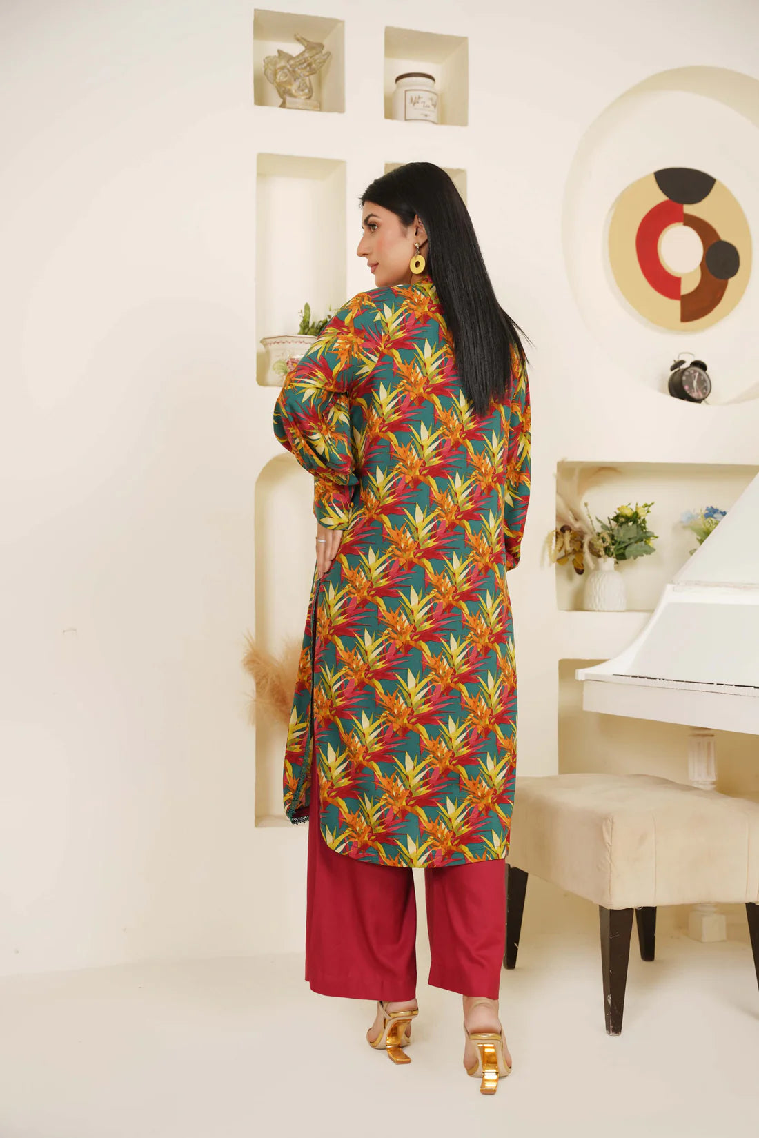 Crimson Flare - Linen - Jaanib