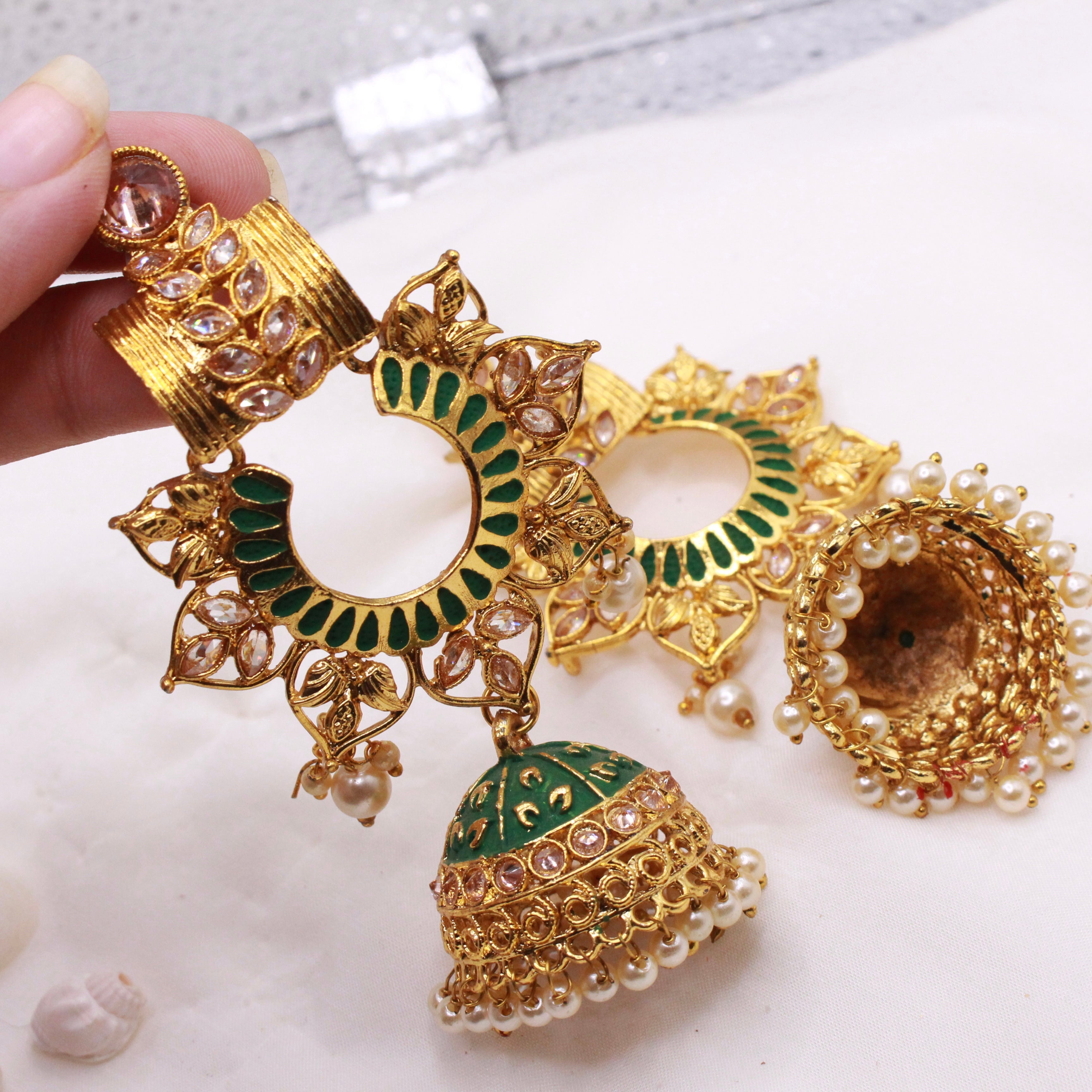Long Floral Jumke - Aloro Jewels