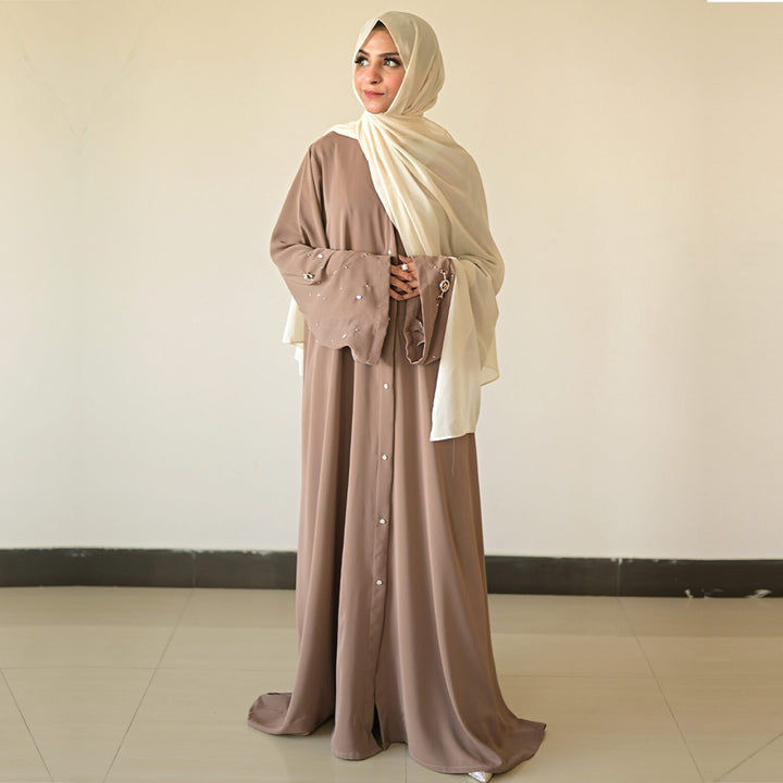 Droop Abaya - Sand Brown