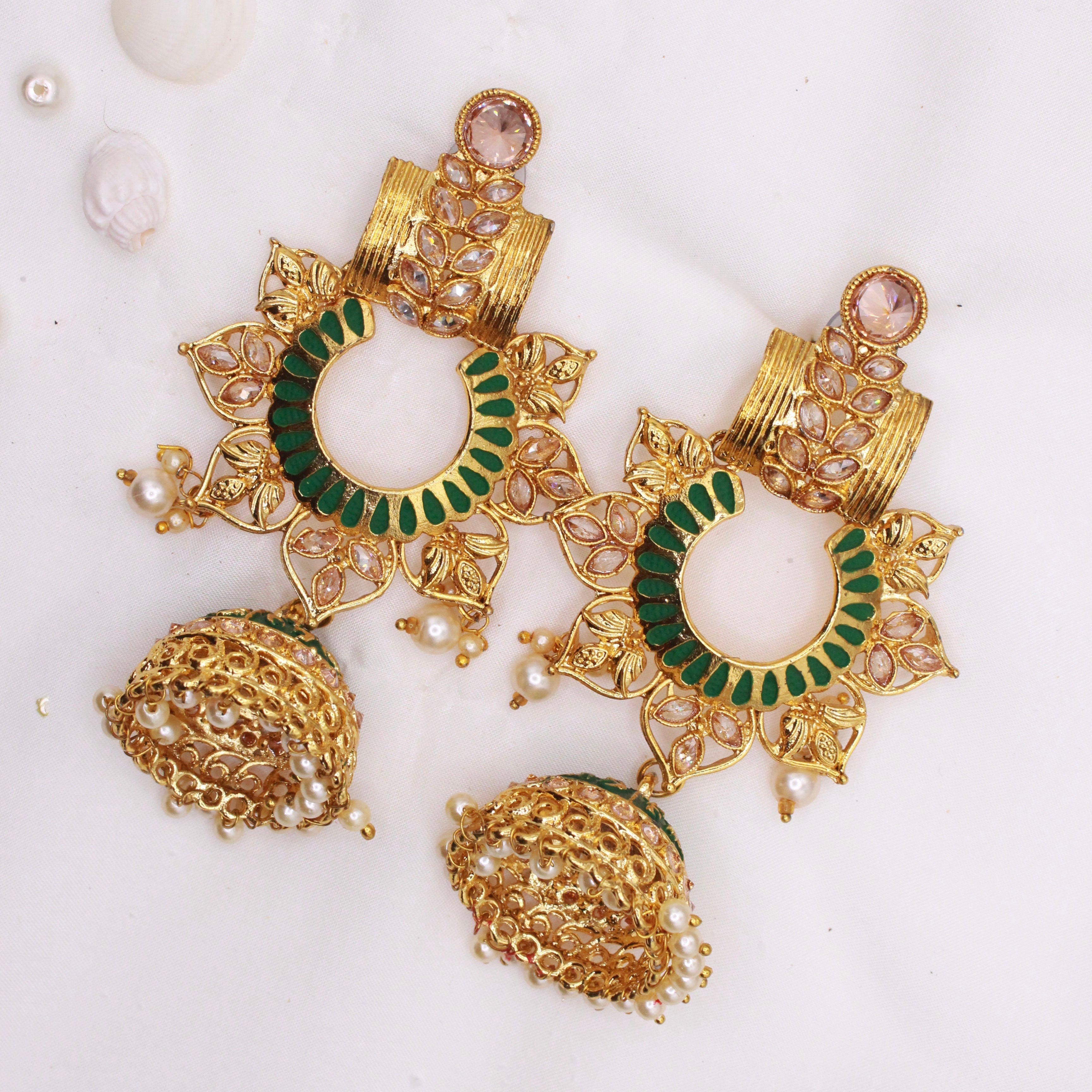Long Floral Jumke - Aloro Jewels