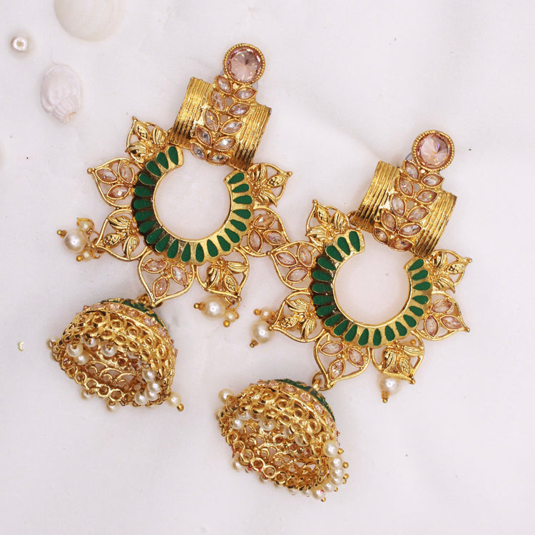Long Floral Jumke - Aloro Jewels