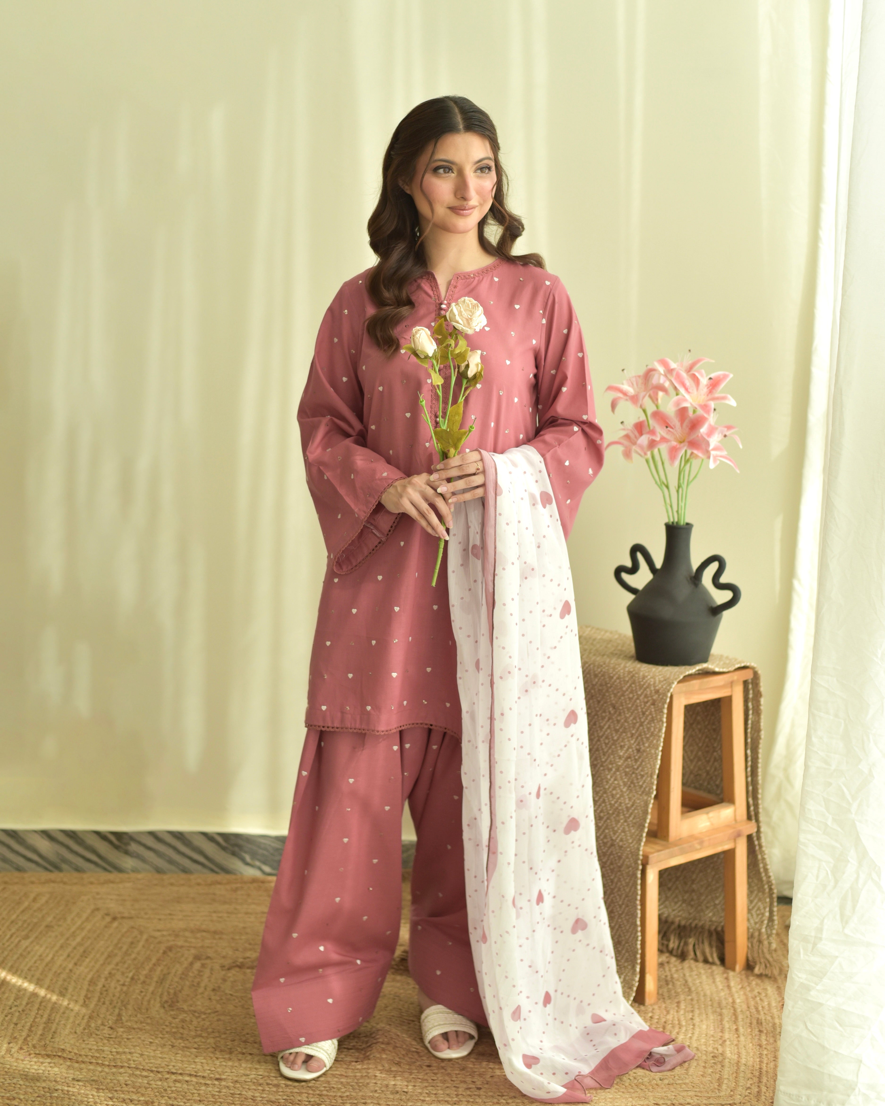 Pink Hearts Set - Tawakal Closet