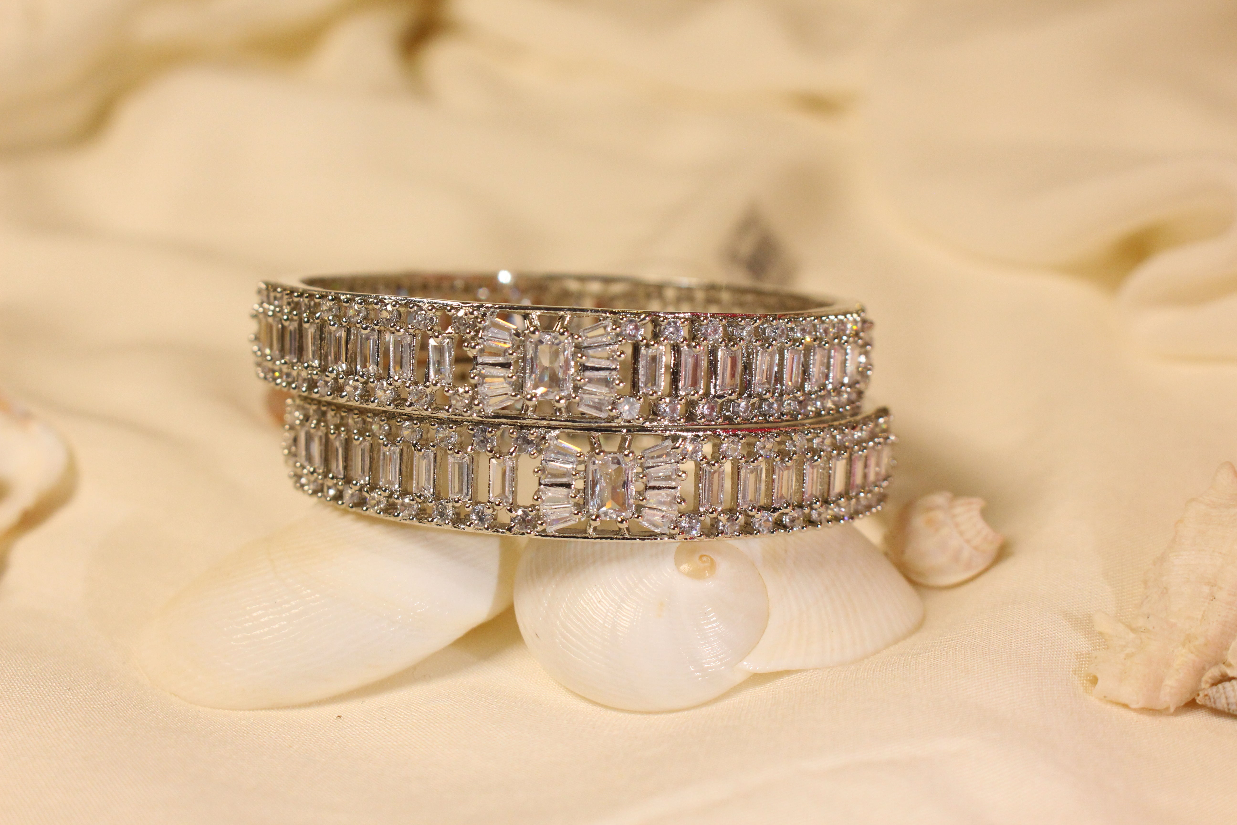 Silver Sparkling Karaoke Set - Aloro Jewels