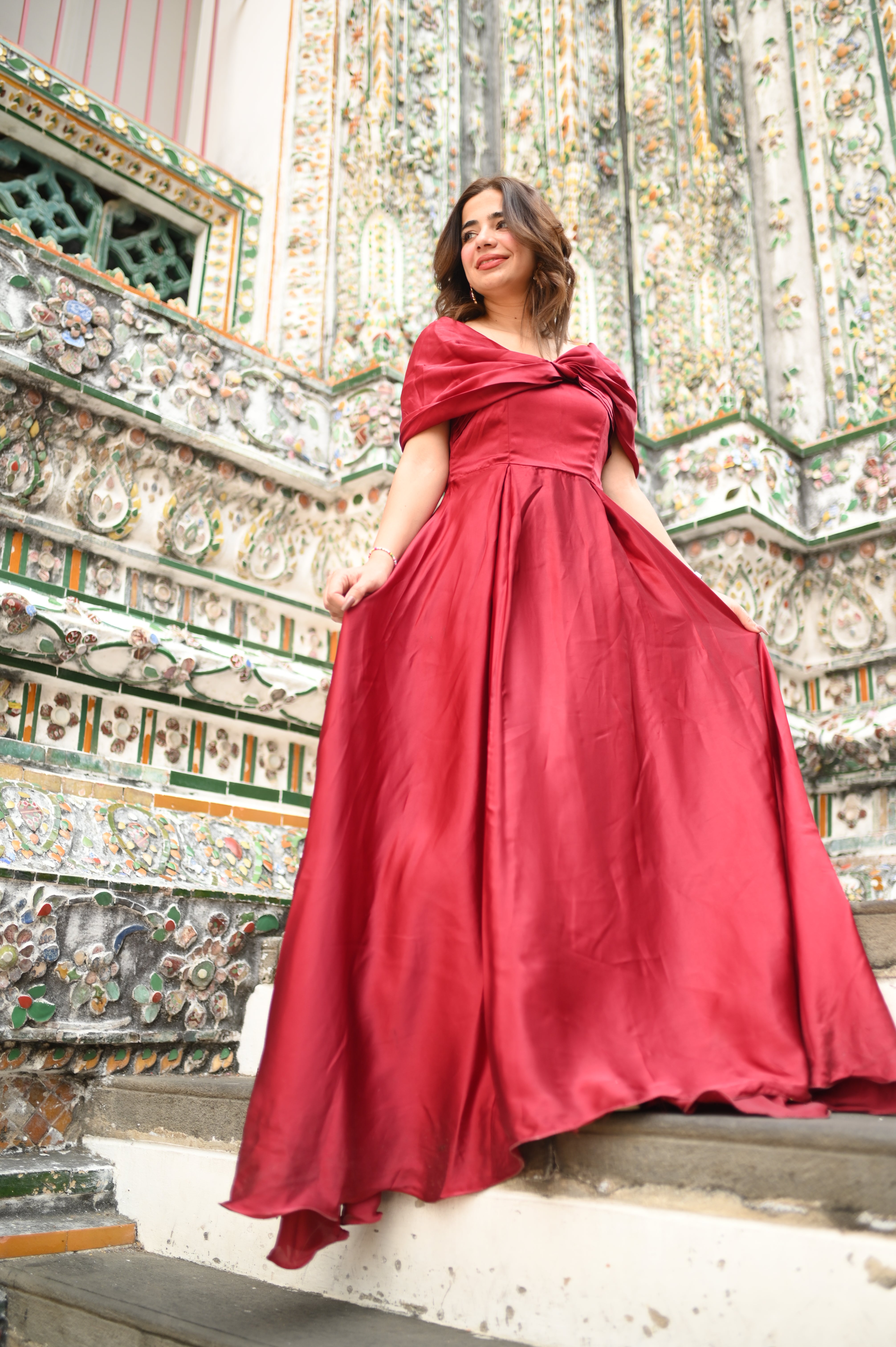 Off-Shoulder Butterfly Dress - SYAH