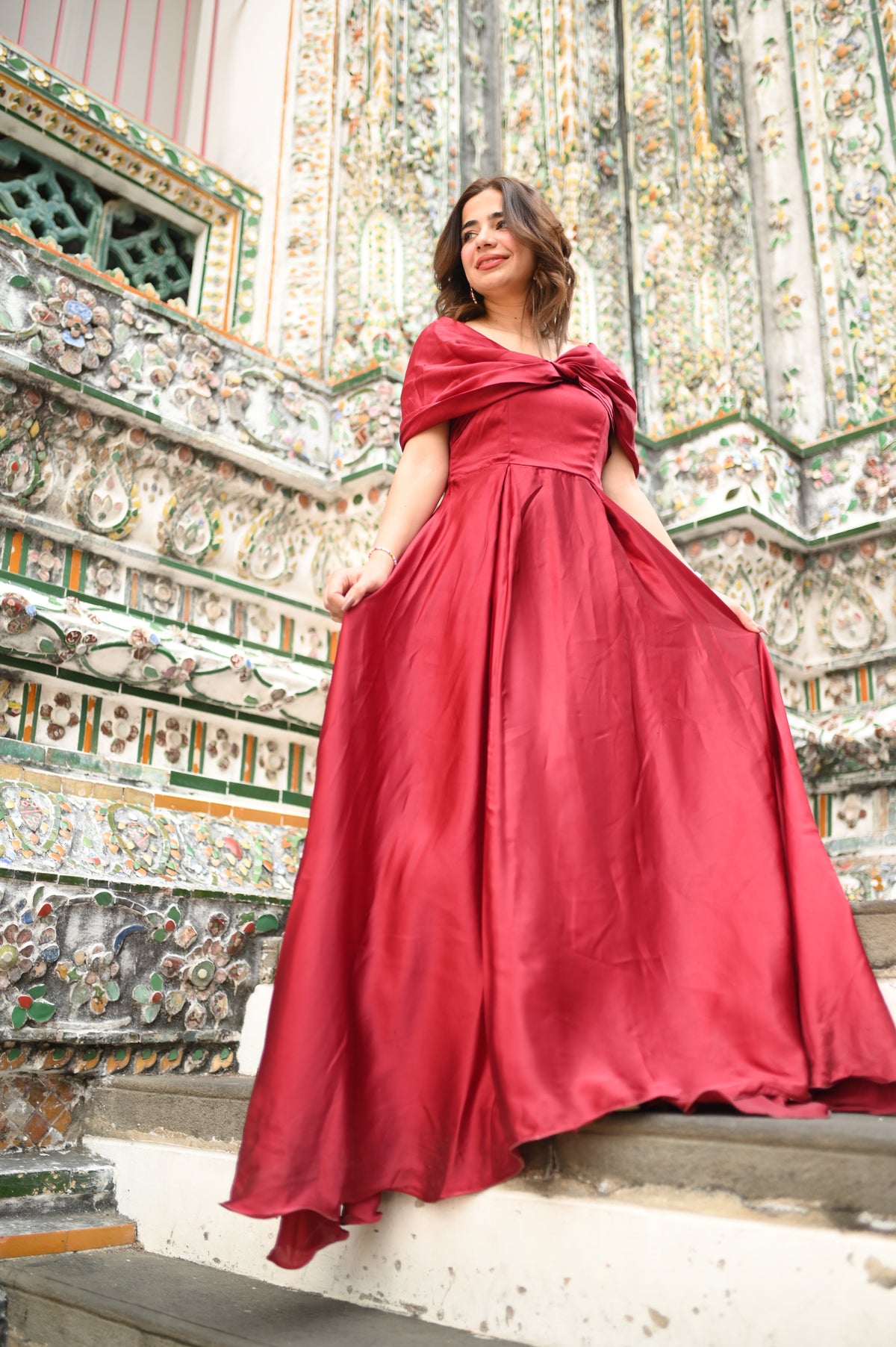 Off-Shoulder Butterfly Dress - SYAH
