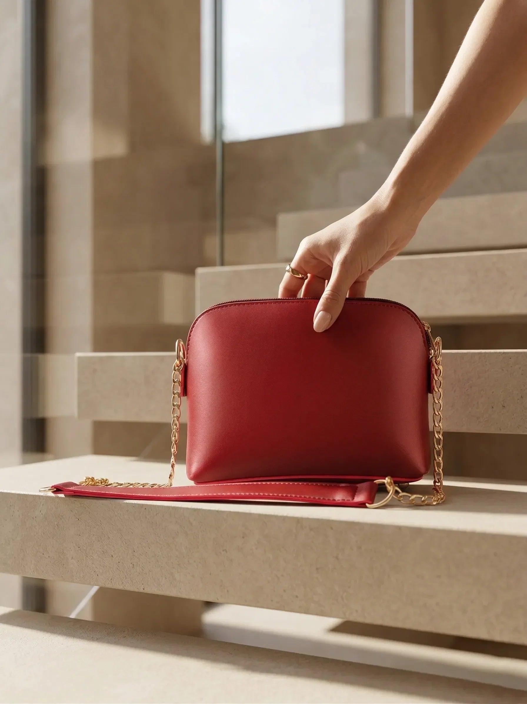 Flexi Mini Maroon Crossbody bag - Bag X