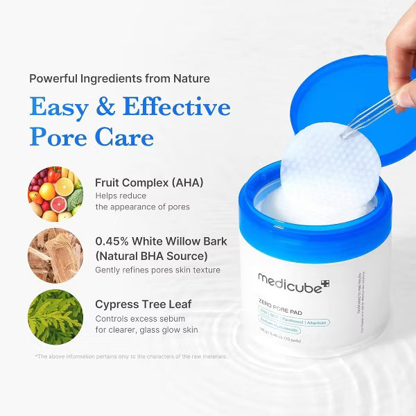 Medicube Zero Pore Pad 2.0 - Exfoliating Face Pads - 70 Pads