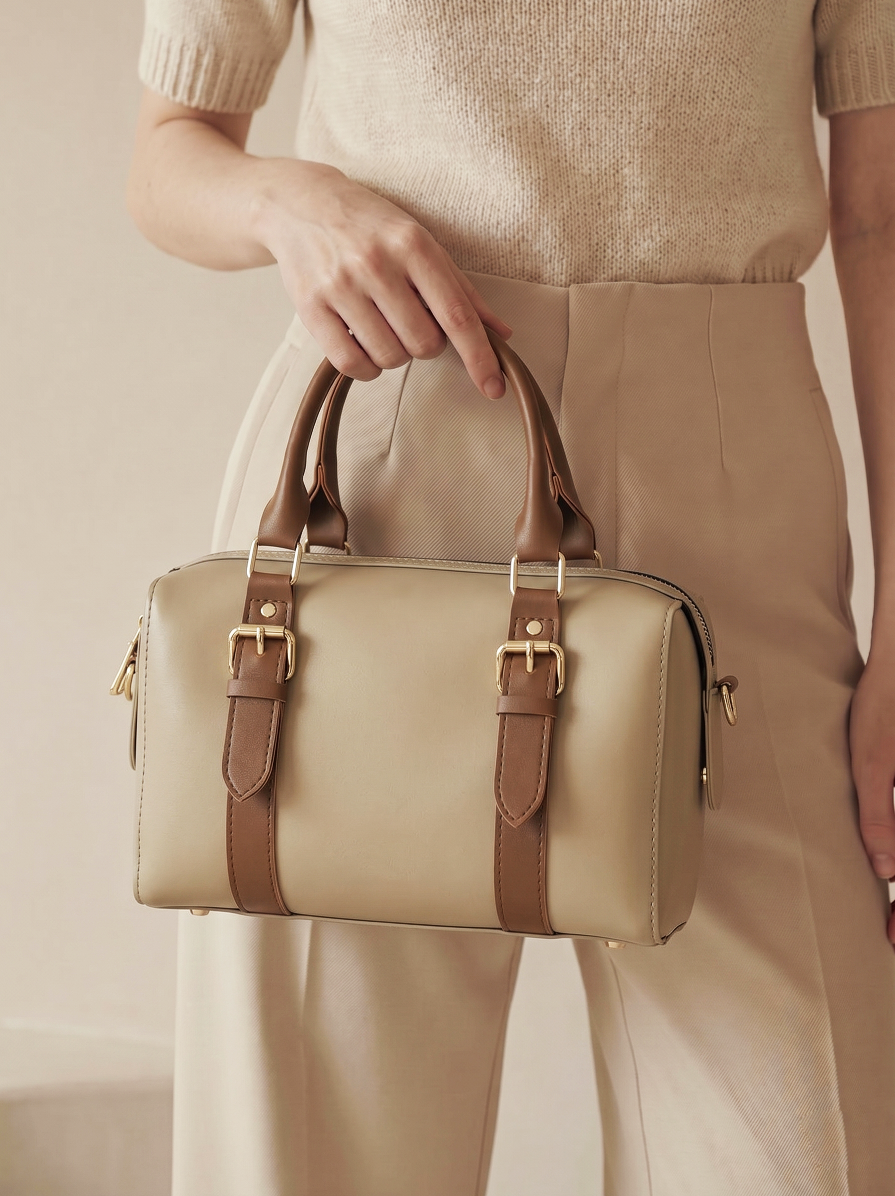 Twin Beige Shoulder bag - Bag X