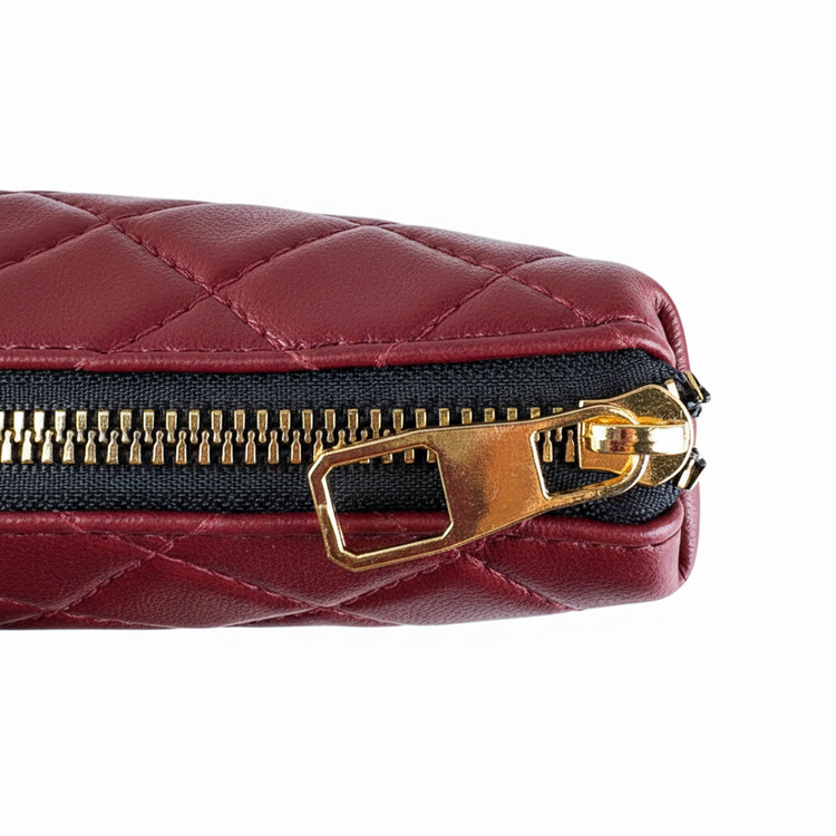 Fizz Makeup Pouch Maroon Handbag - Bag X