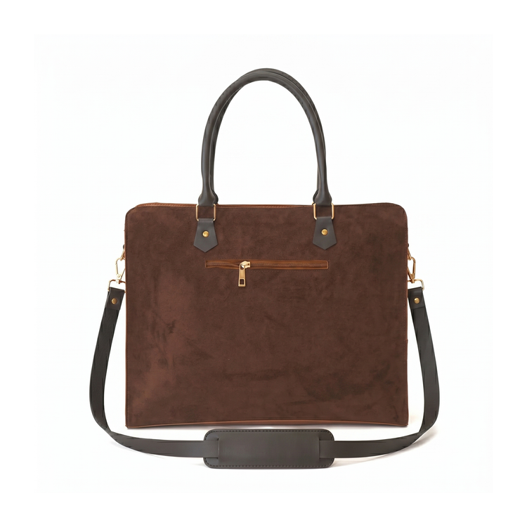 Craze Suede Brown Laptop bag - Bag X