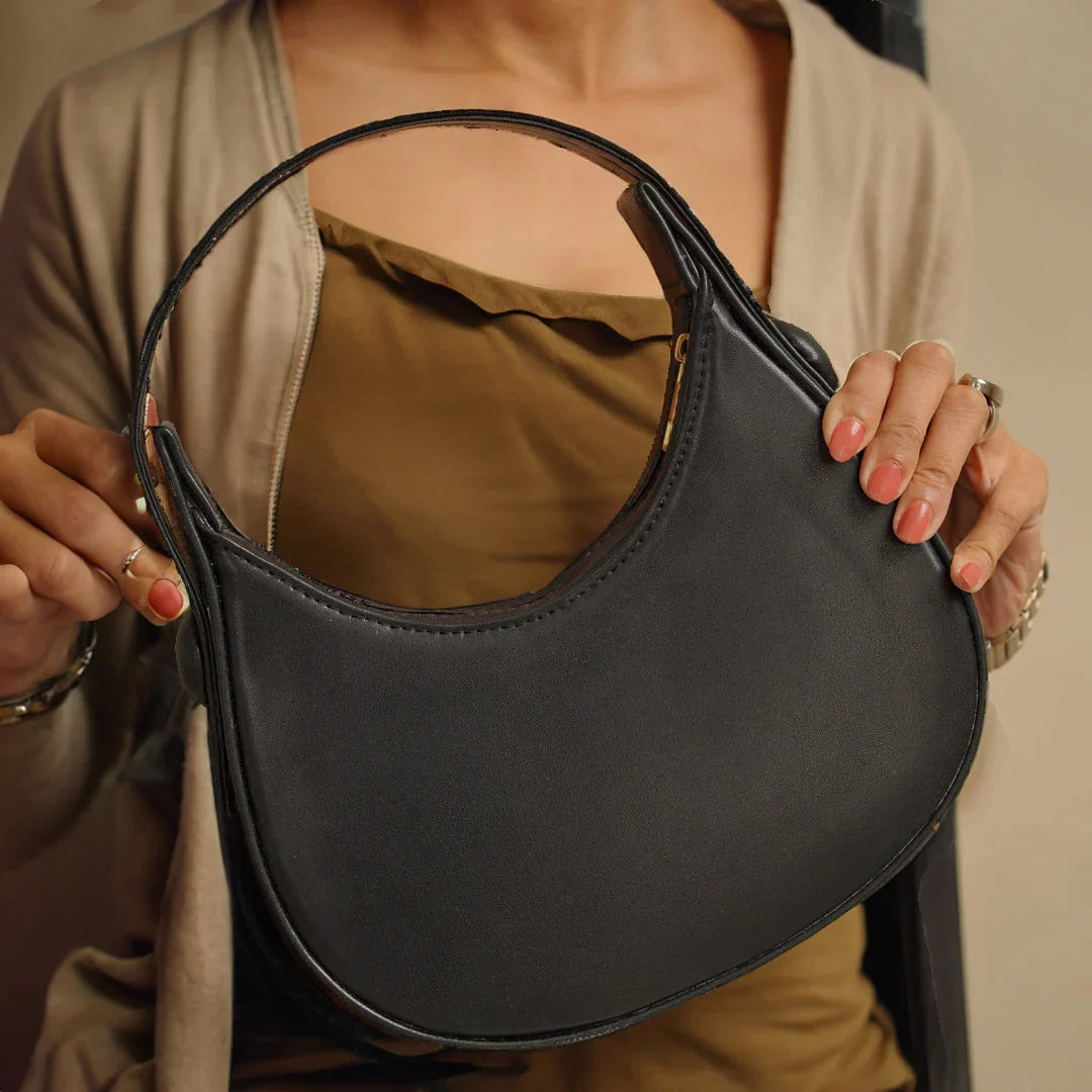 Hobo Moon Bag Black - HBH