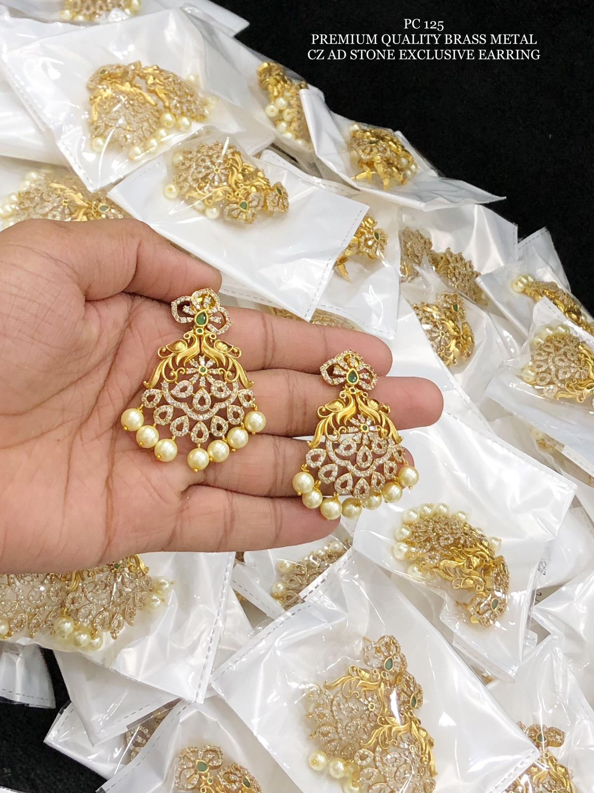 Gold Plated Peacock Earrings - Aloro Jewels