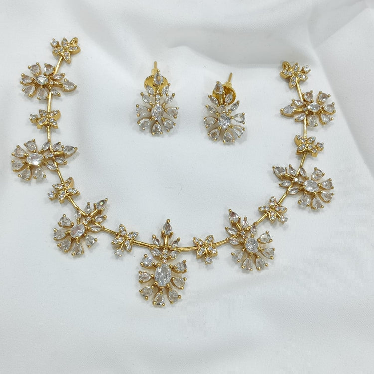 Mehmal Diamond Style Necklace - Aloro Jewels