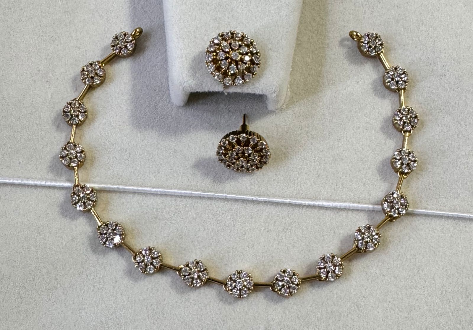 Ganga Jamna Style Necklace - Aloro Jewels