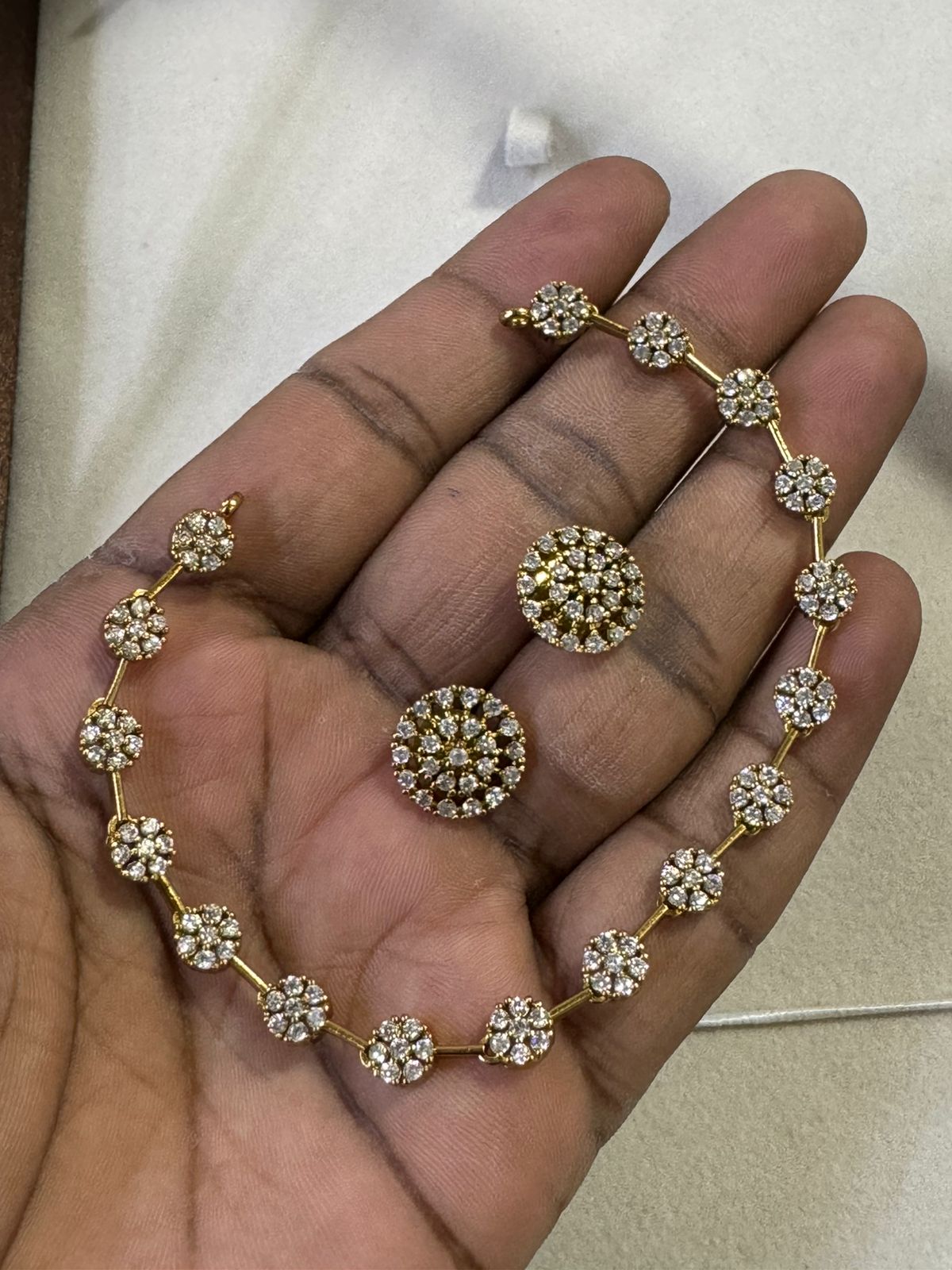 Ganga Jamna Style Necklace - Aloro Jewels