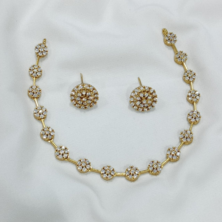 Ganga Jamna Style Necklace - Aloro Jewels