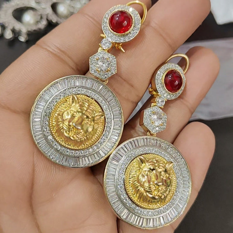 Gold Plated Sabyasachi Design Earrings - Aloro Jewels