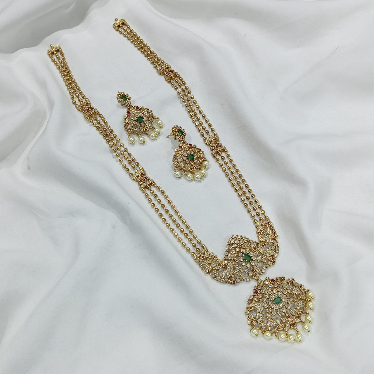 Jadau Mala Gold Balls - Aloro Jewels