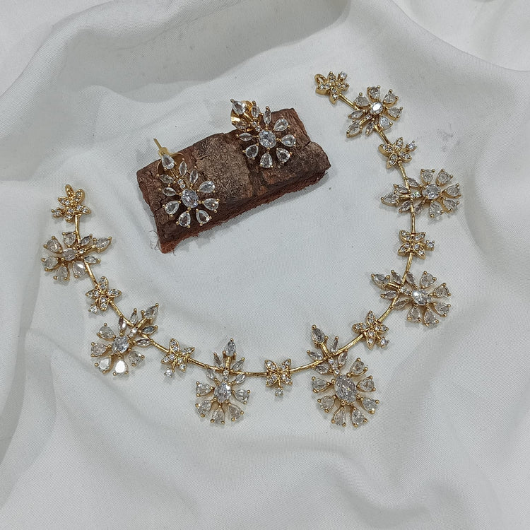 Mehmal Diamond Style Necklace - Aloro Jewels