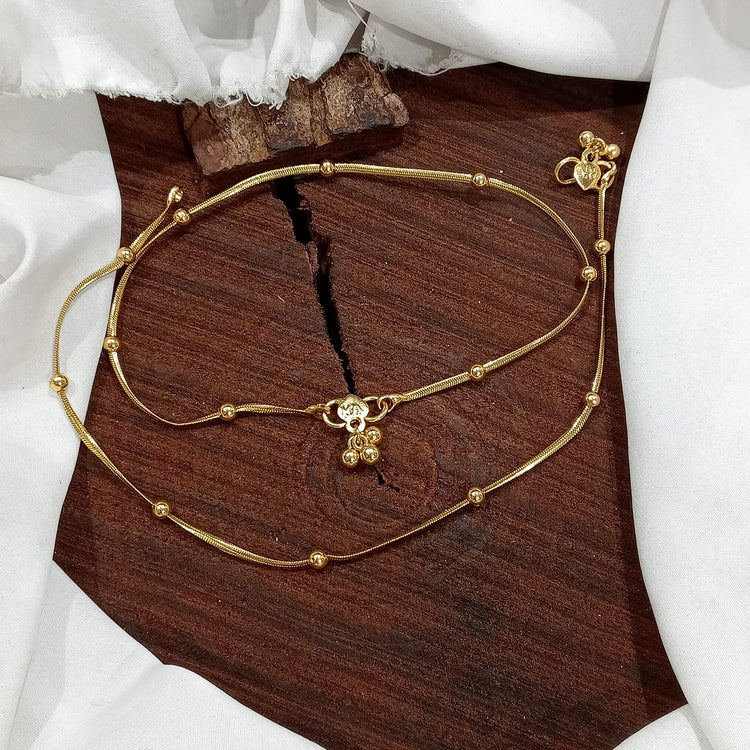 Gold Plated Ball Design Pazaib - Aloro Jewels