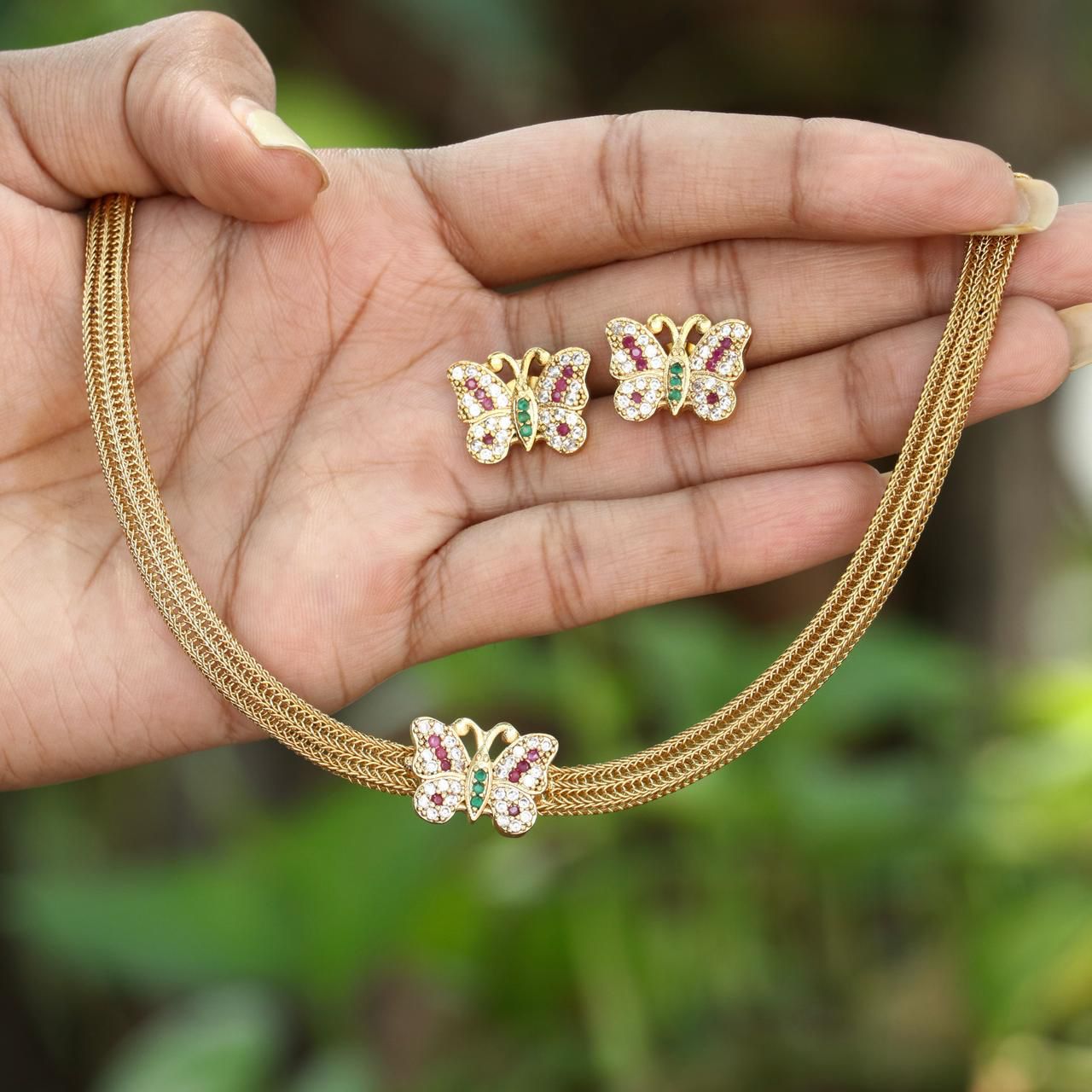 Butterfly Choker Necklace - Aloro Jewels