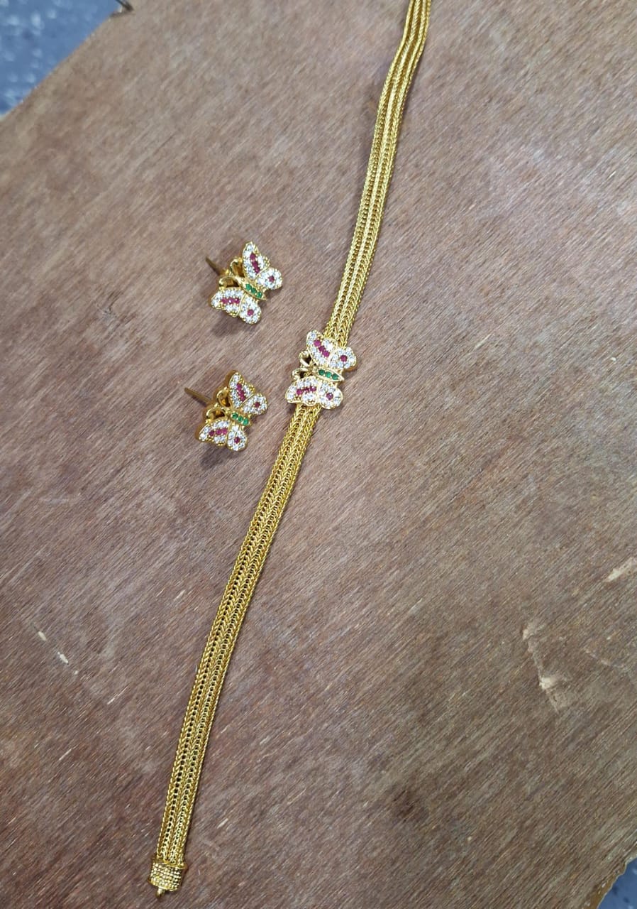 Butterfly Choker Necklace - Aloro Jewels