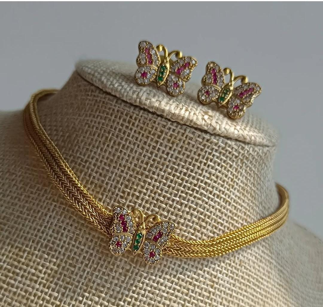 Butterfly Choker Necklace - Aloro Jewels