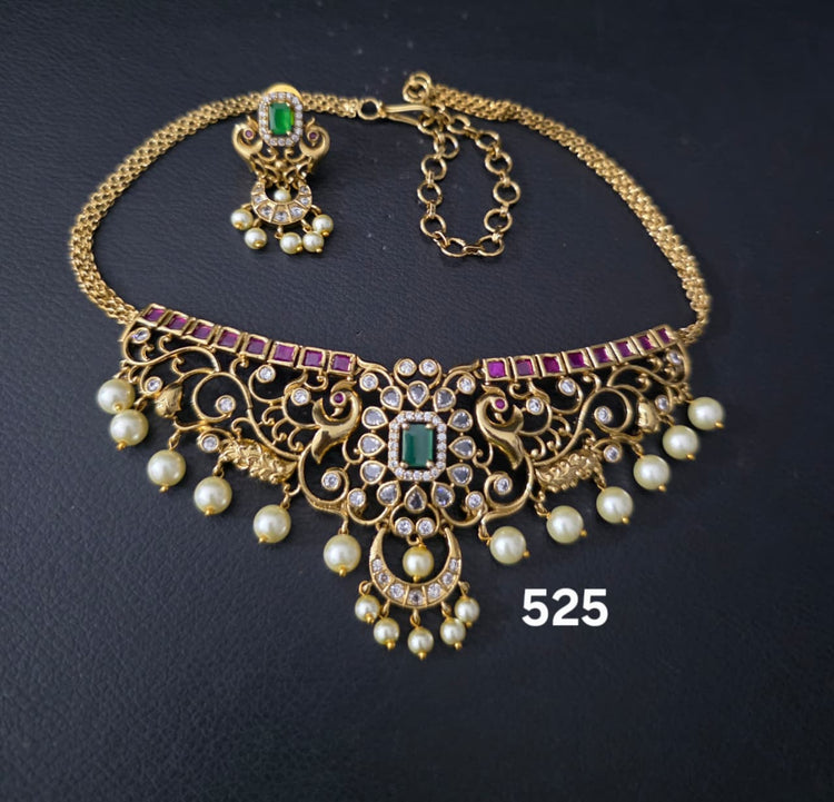 Shanzay Jadau Choker Necklace - Aloro Jewels