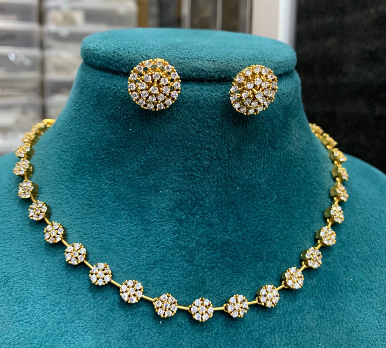 Ganga Jamna Style Necklace - Aloro Jewels