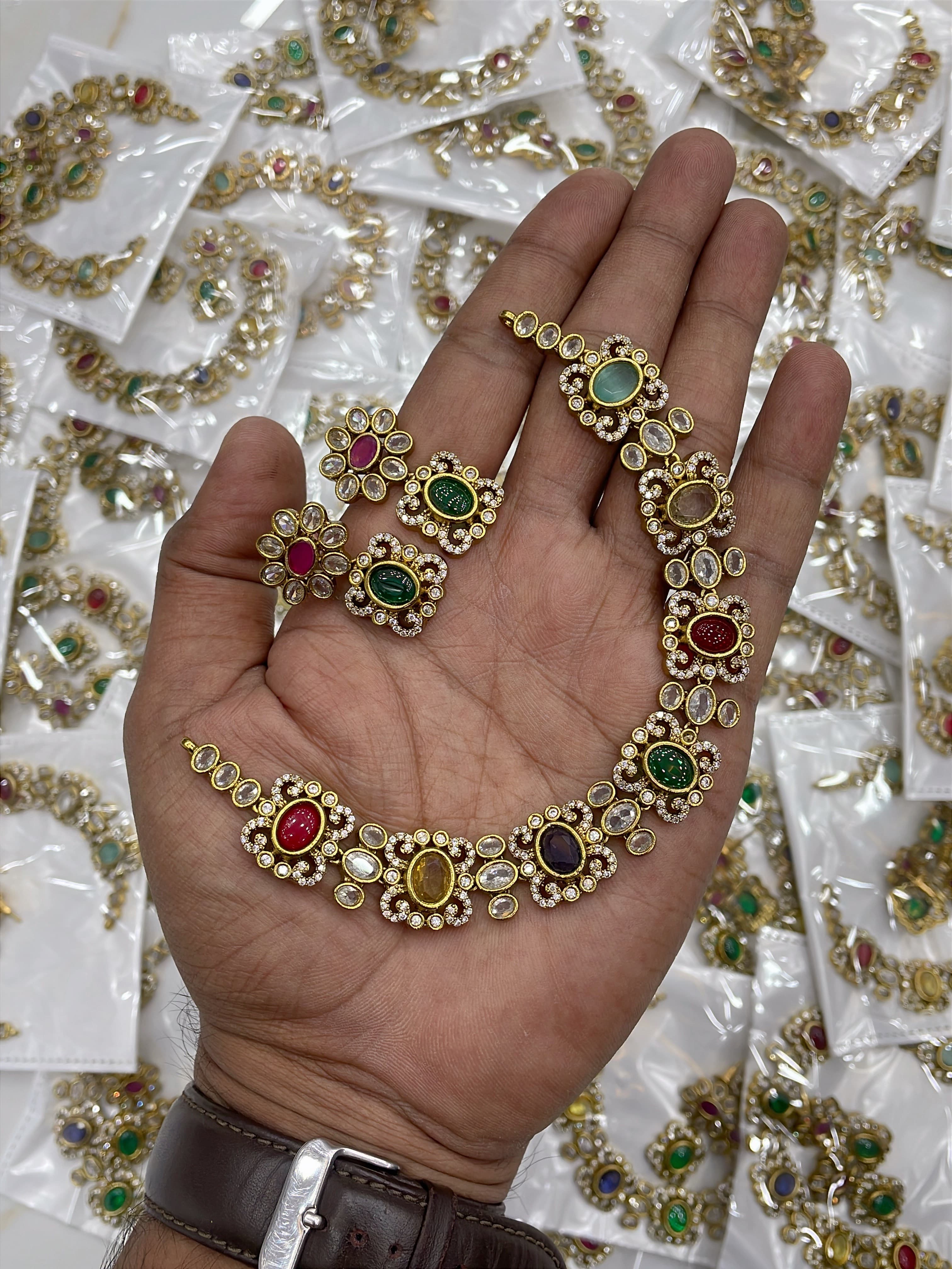 Naubahar Kundan Necklace - Aloro Jewels