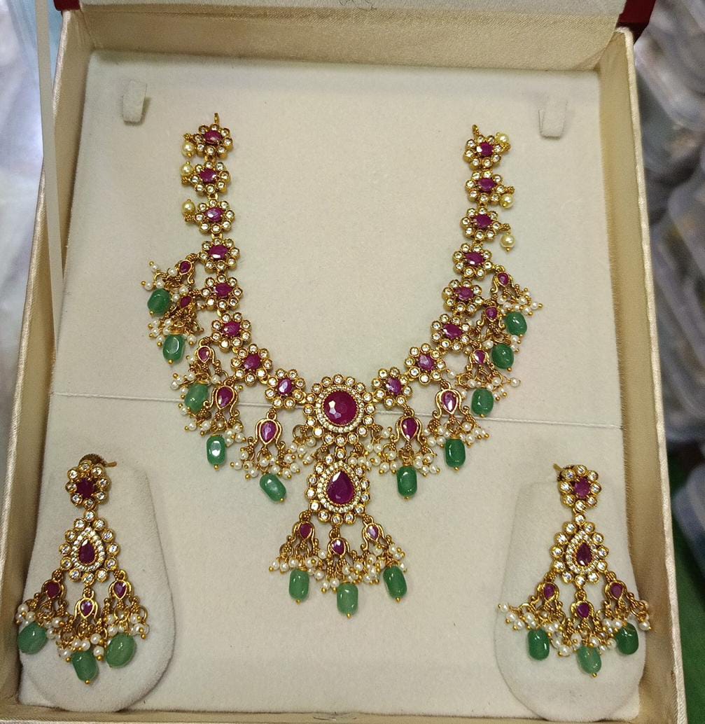 Aqua Moti Set - Aloro Jewels