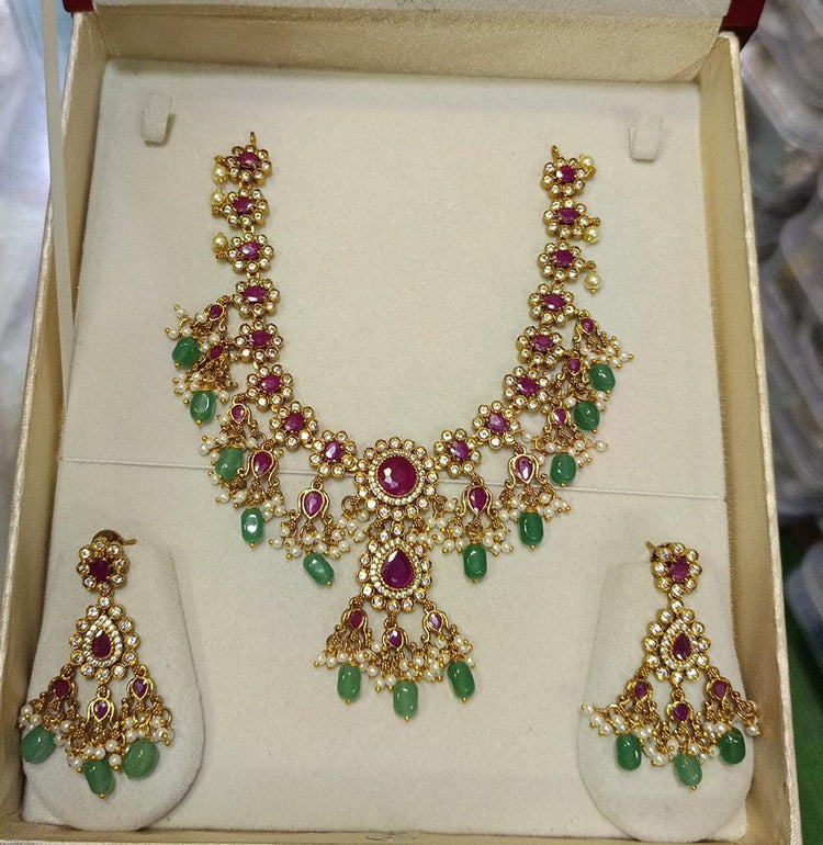 Aqua Moti Set - Aloro Jewels