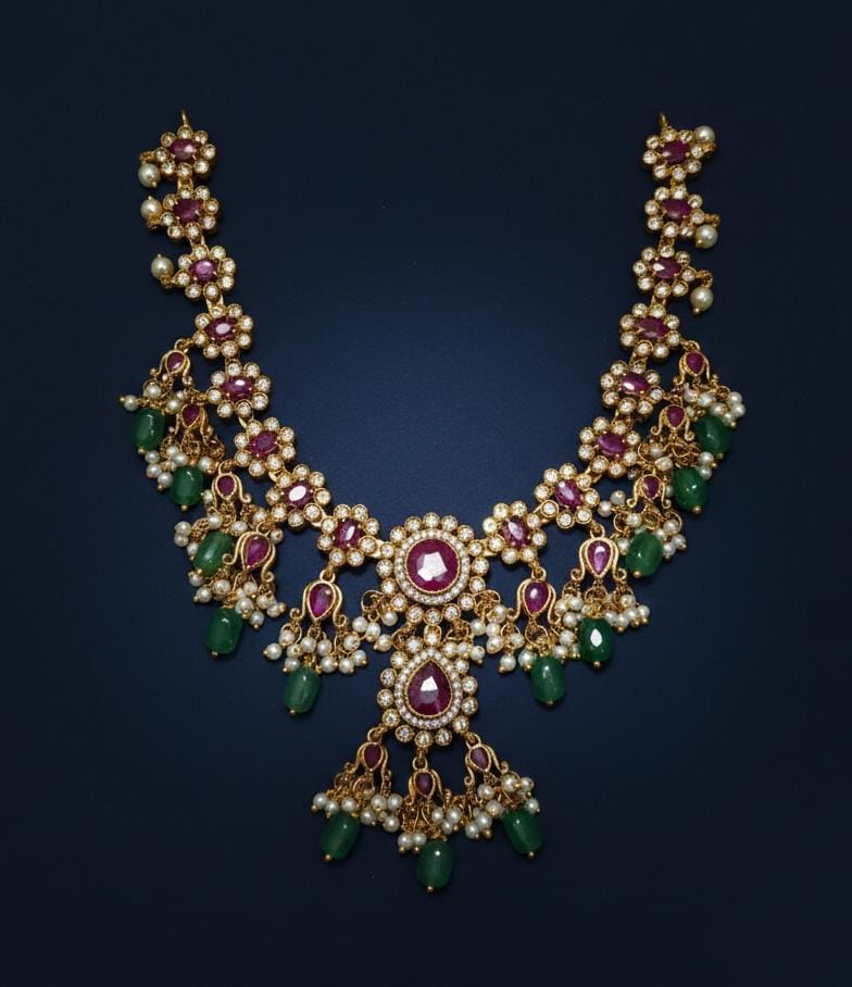 Aqua Moti Set - Aloro Jewels