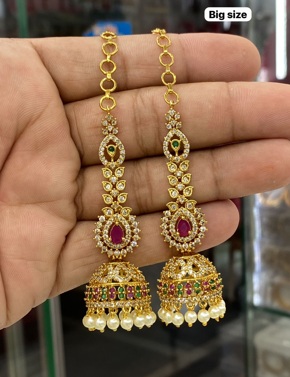 Dilruba Designer Sahary Earrings - Aloro Jewels