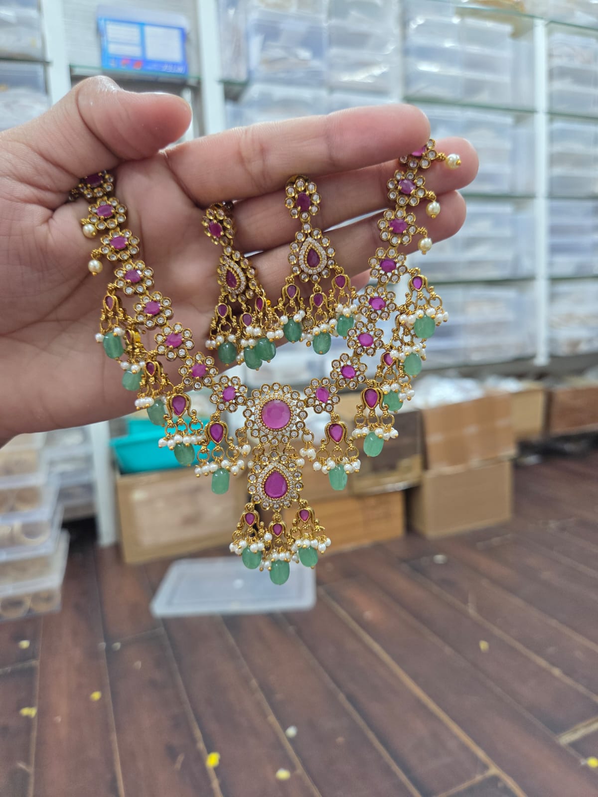 Aqua Moti Set - Aloro Jewels